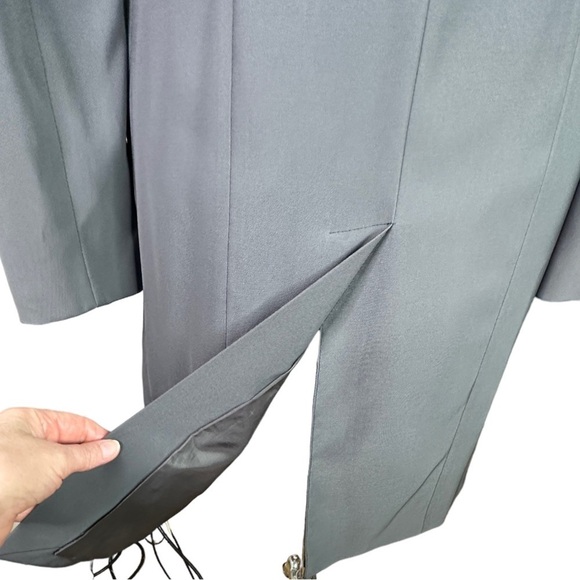 Esisto Conbipel Italy Gray All Season Lined Coat 42 - Picture 3 of 10